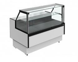 Витрина холодильная Carboma GC85 VM 1,25-1 Praia 2 выдвижные поддоны с боковинами (9006-9005)