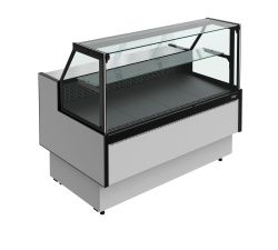 Витрина холодильная Carboma GC85 SM 1,25-1 Praia 2 с боковинами (9006-9005)