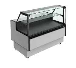 Витрина холодильная Carboma GC85 VM 1,25-1 Praia 2 с боковинами (9006-9005)